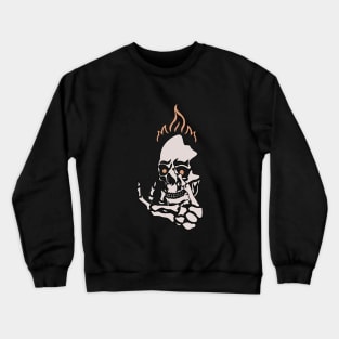 Stylish Skull Crewneck Sweatshirt